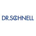 Das Bild zeigt das Logo von Dr. Schnell, einem Büroreinigungsdienst mit Sitz in Hamburg. Das Logo besteht aus den Worten „Dr. Schnell“ in blauen Großbuchstaben und einem stilisierten „C“, das eine kleine dreieckige Form umschließt. Der Hintergrund ist schlicht weiß.